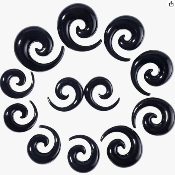 Spiral Ear Stretching Kit - 6 Pairs - 00G to 20mm - Picture 1 of 1